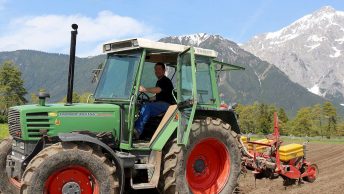 Für den Obermieminger Bauern Hannes Post ist der Lagerhaus-Mais am besten. (Foto: Knut Kuckel)